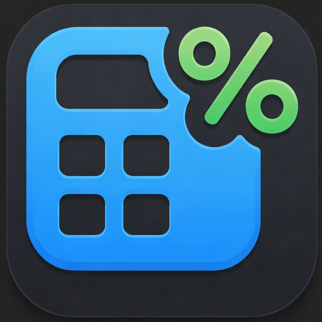 percentage calculator symbol representing percent calculations like increase decrease and percentage change